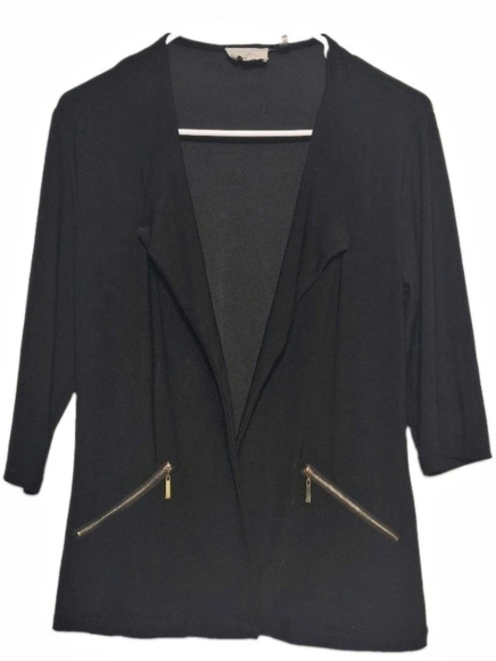 Black Open Front Blazer Like New